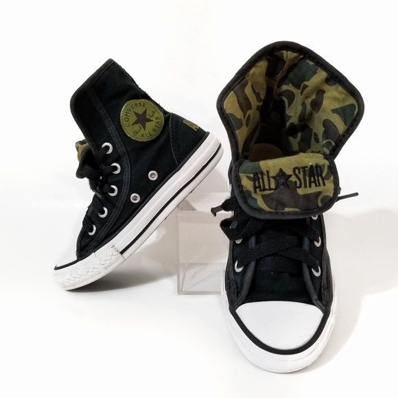 Converse Other - Converse high top camo sneakers 12 juniors kids